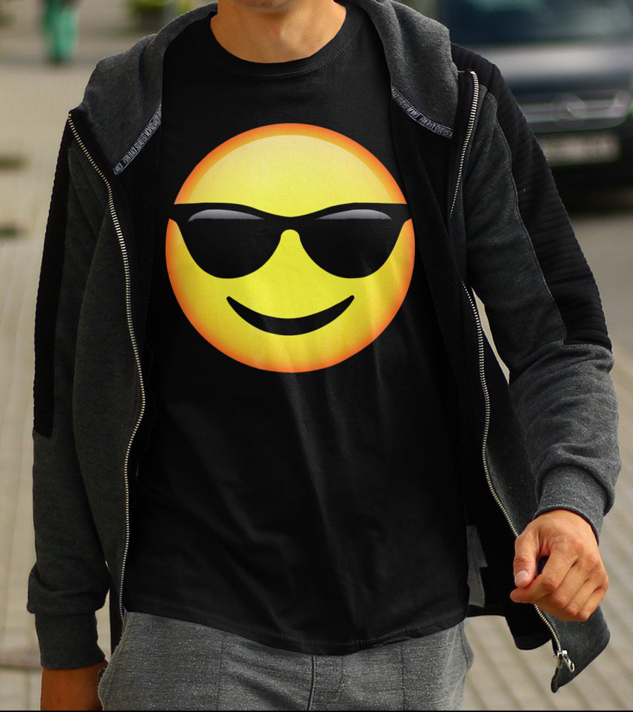 HD Emoji Sunglasses Face Emoticon T-Shirt