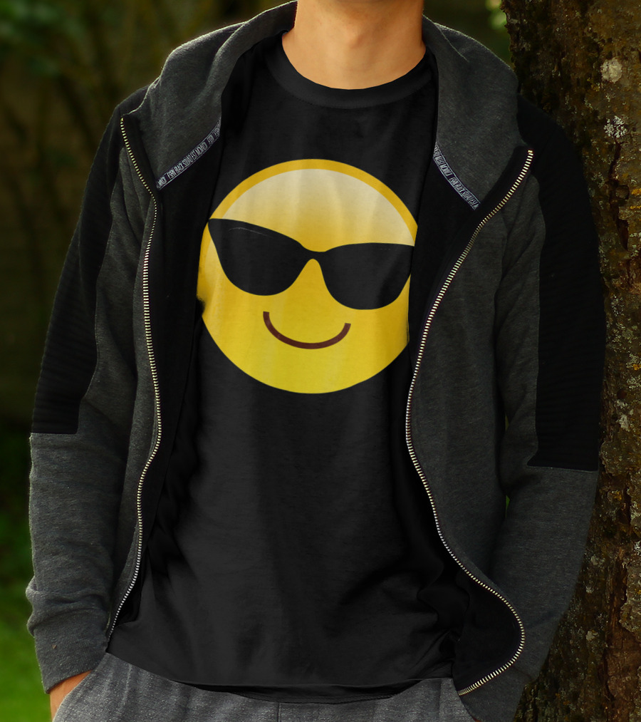 Cool Smiley Sunglasses Emoji Shades T-Shirt