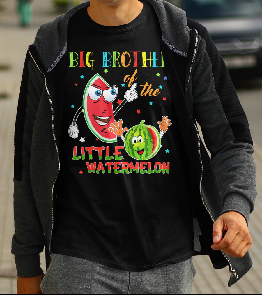 Big Brother Of The Little Watermelon Birthday T-Shirt