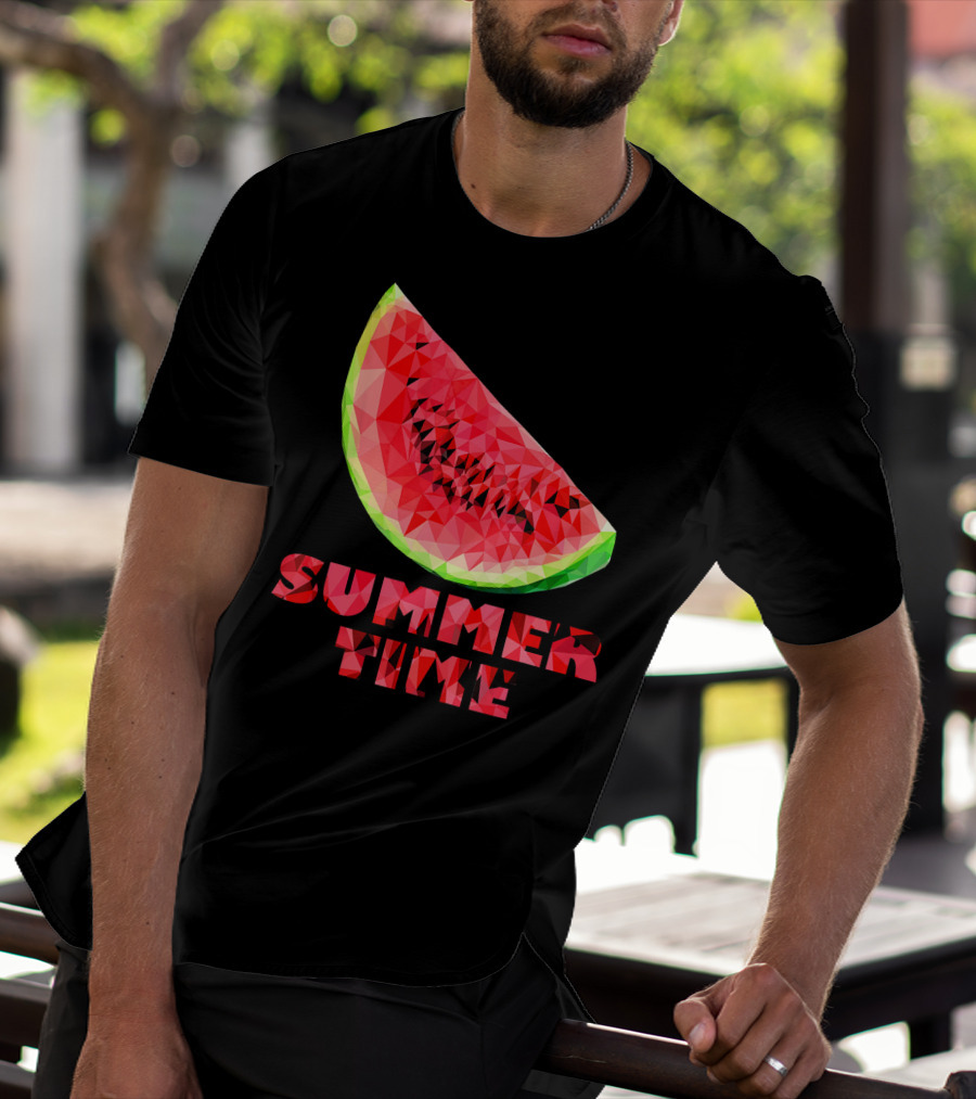 Watermelon Slice Summer Time Tro T-Shirt