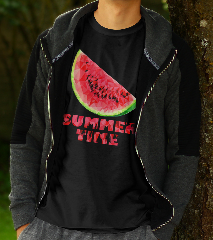 Watermelon Slice Summer Time Tro T-Shirt