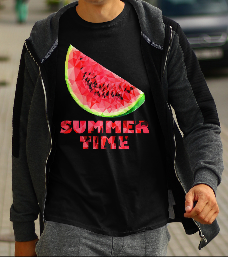 Watermelon Slice Summer Time Tro T-Shirt