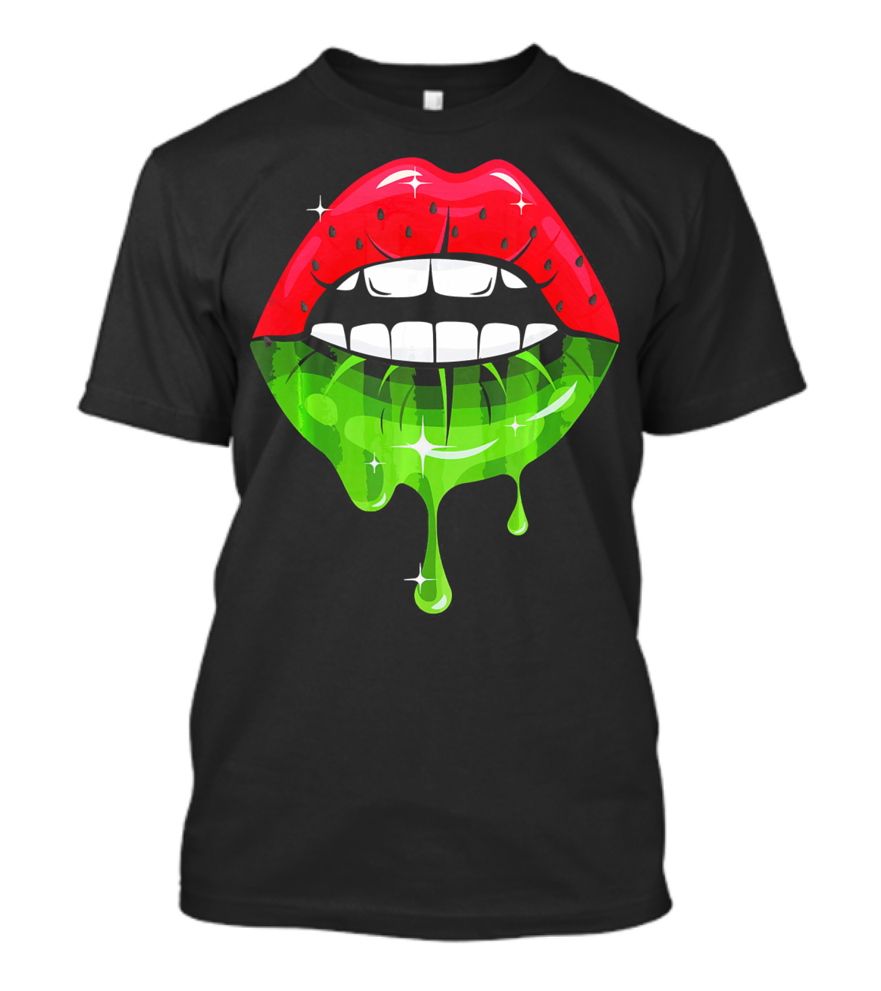 Watermelon Lip Dripping Summer Fruits T-Shirt