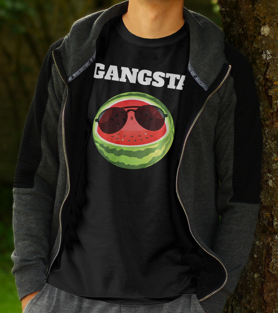 Gangsta Watermelon Sunglasses T-Shirt