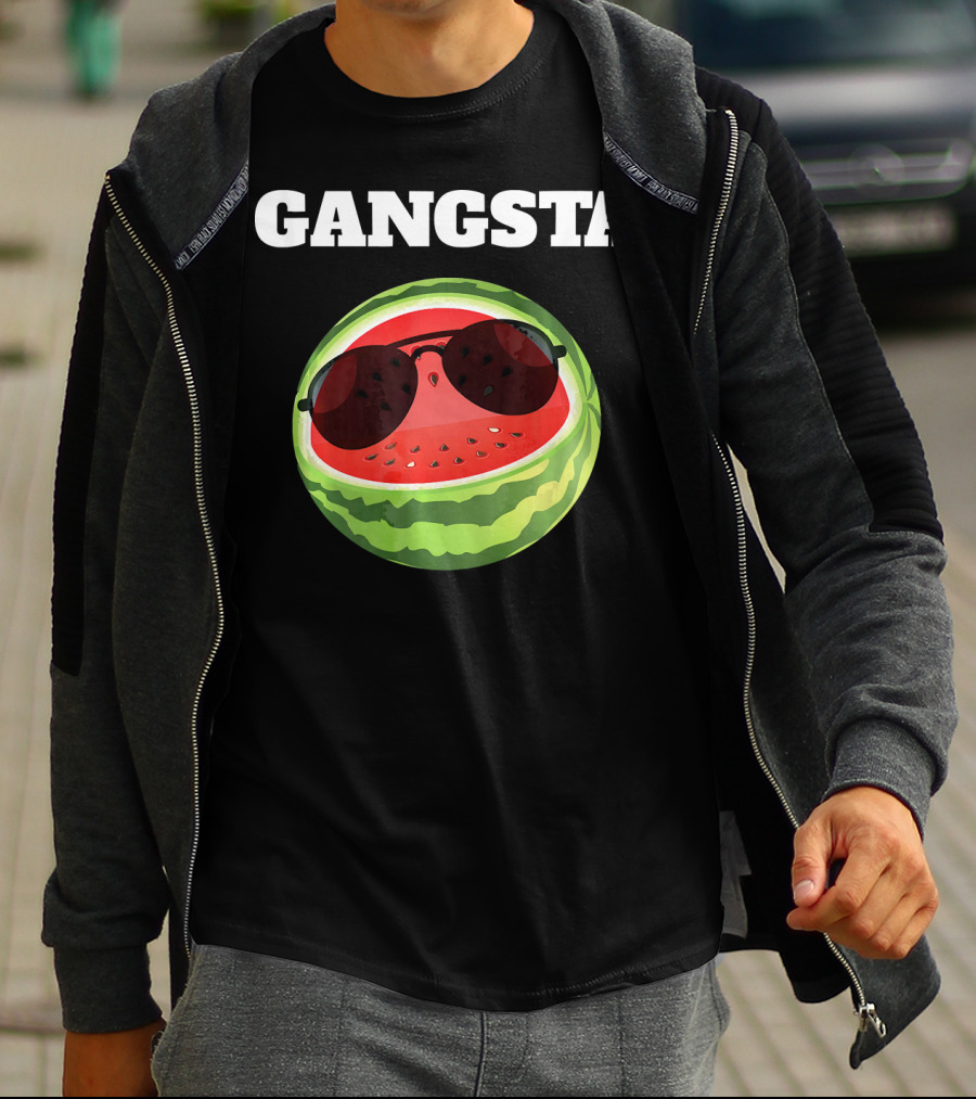 Gangsta Watermelon Sunglasses T-Shirt