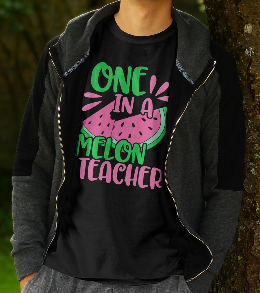 One In A Melon Teacher Cute Watermelon T-Shirt
