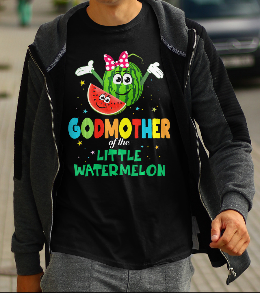 Godmother Of The Little Watermelon Cute Birthday T-Shirt