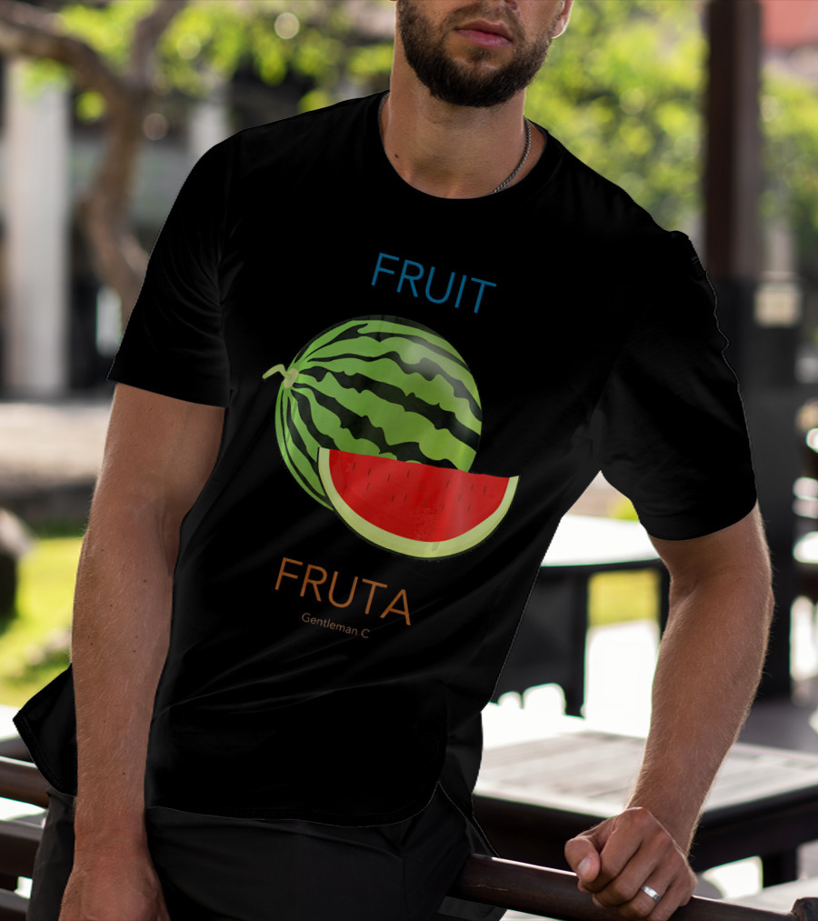 Fruit Fruta Watermelon Sandia Gentleman C T-Shirt