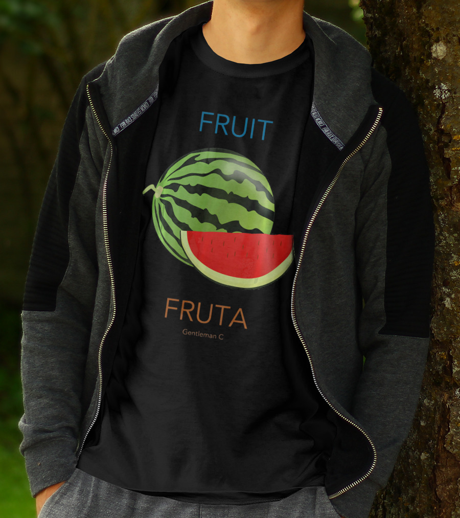 Fruit Fruta Watermelon Sandia Gentleman C T-Shirt