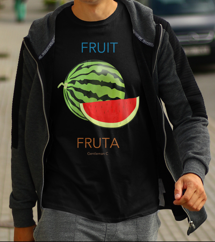 Fruit Fruta Watermelon Sandia Gentleman C T-Shirt