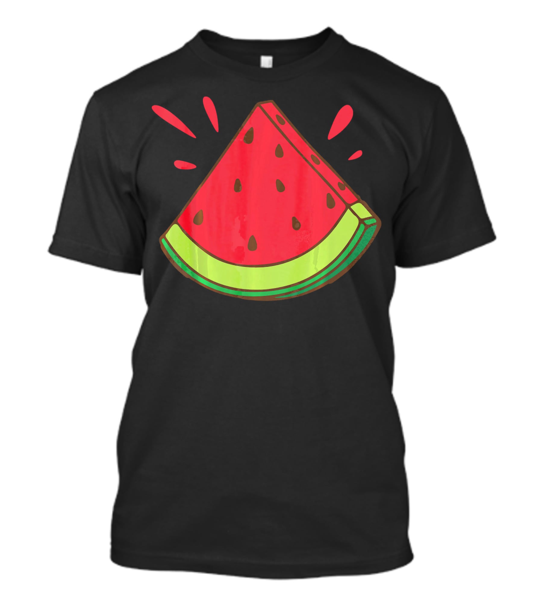 Funny Watermelon Slice Graphic For Watermelon Lover T-Shirt