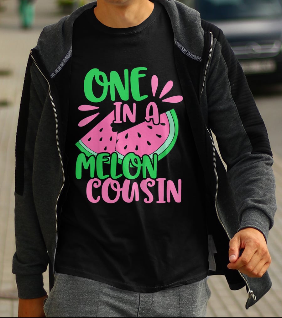 One In A Melon Cousin Kids Cute Watermelon T-Shirt