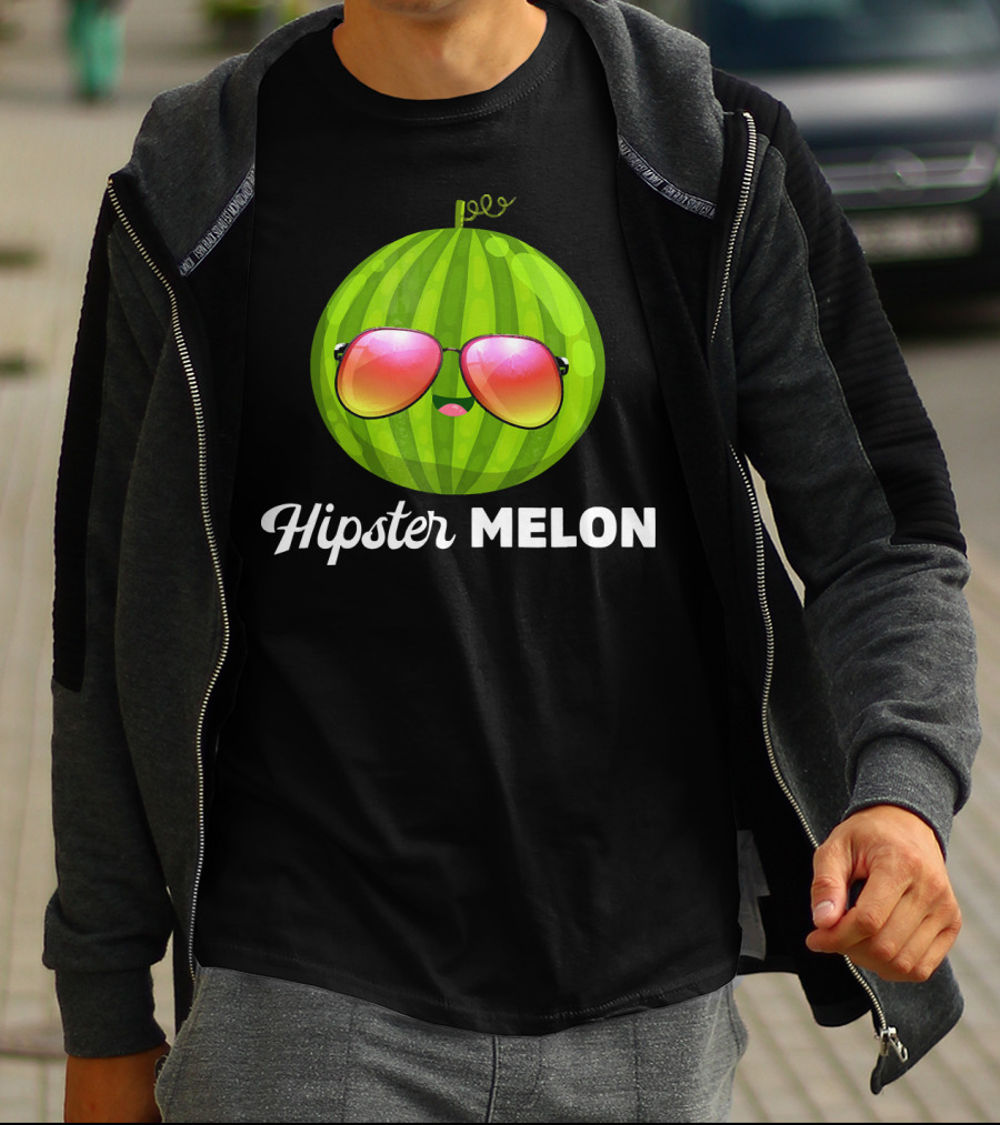 Hipster Melon Sunglasses T-Shirt