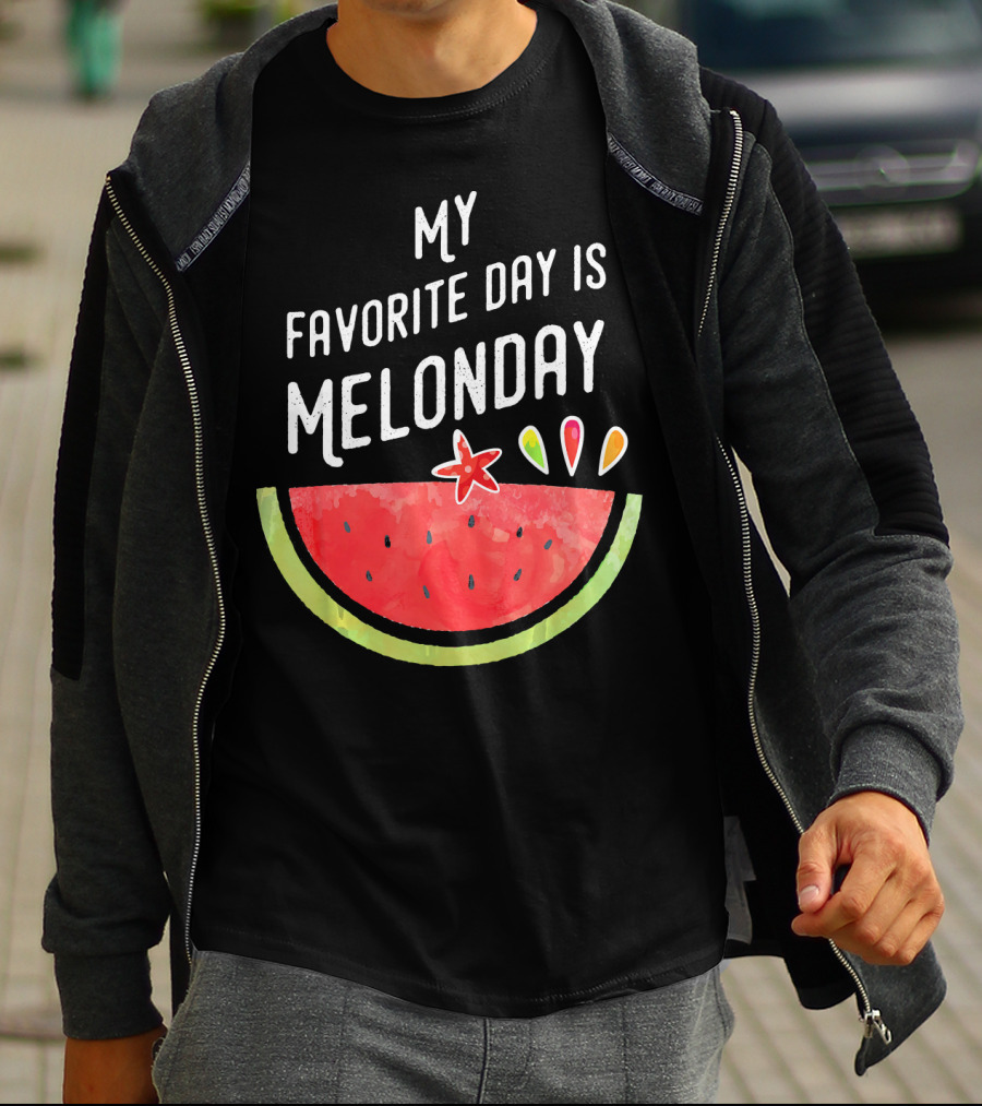My Favorite Day Is Melonday Watermelon Fruit Smoothie T-Shirt