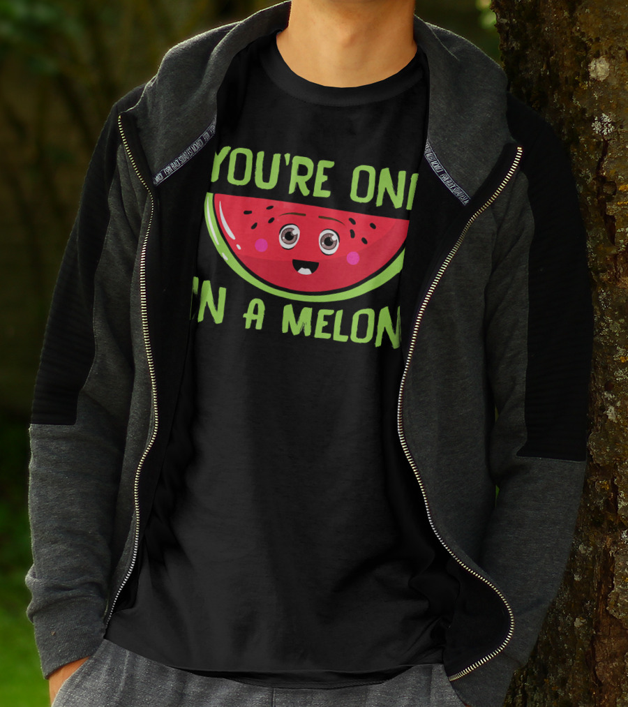 You're One In A Melon Cute Watermelon Slice T-Shirt