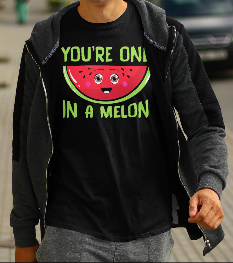 You're One In A Melon Cute Watermelon Slice T-Shirt
