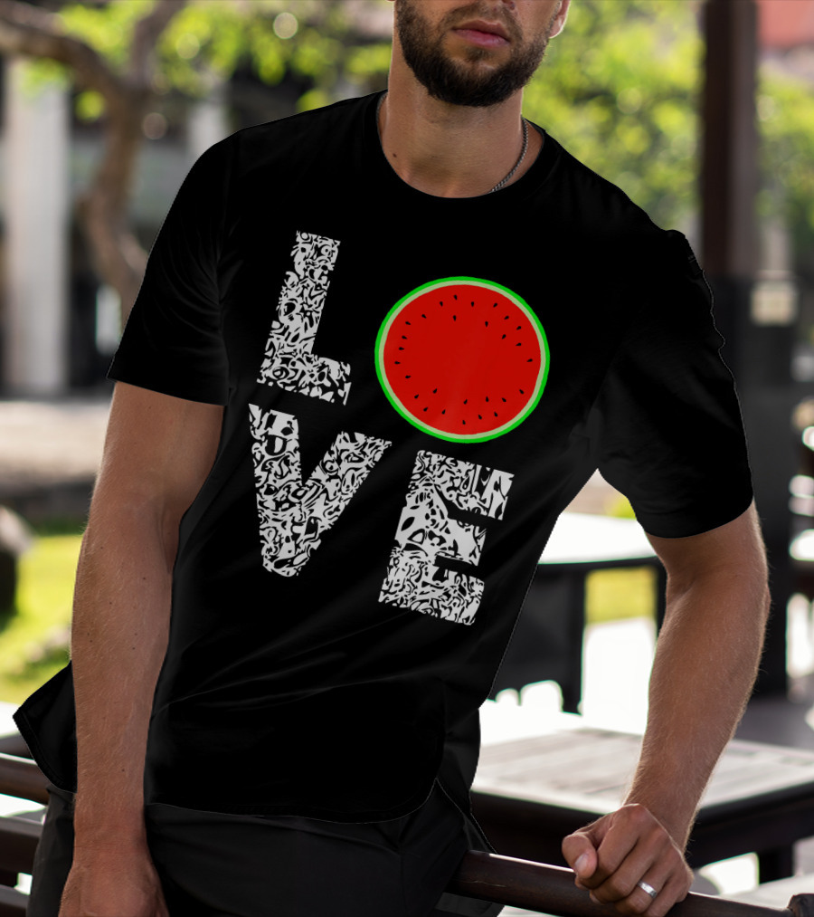 LOVE Watermelon Love Tropical Melon Summer T-Shirt