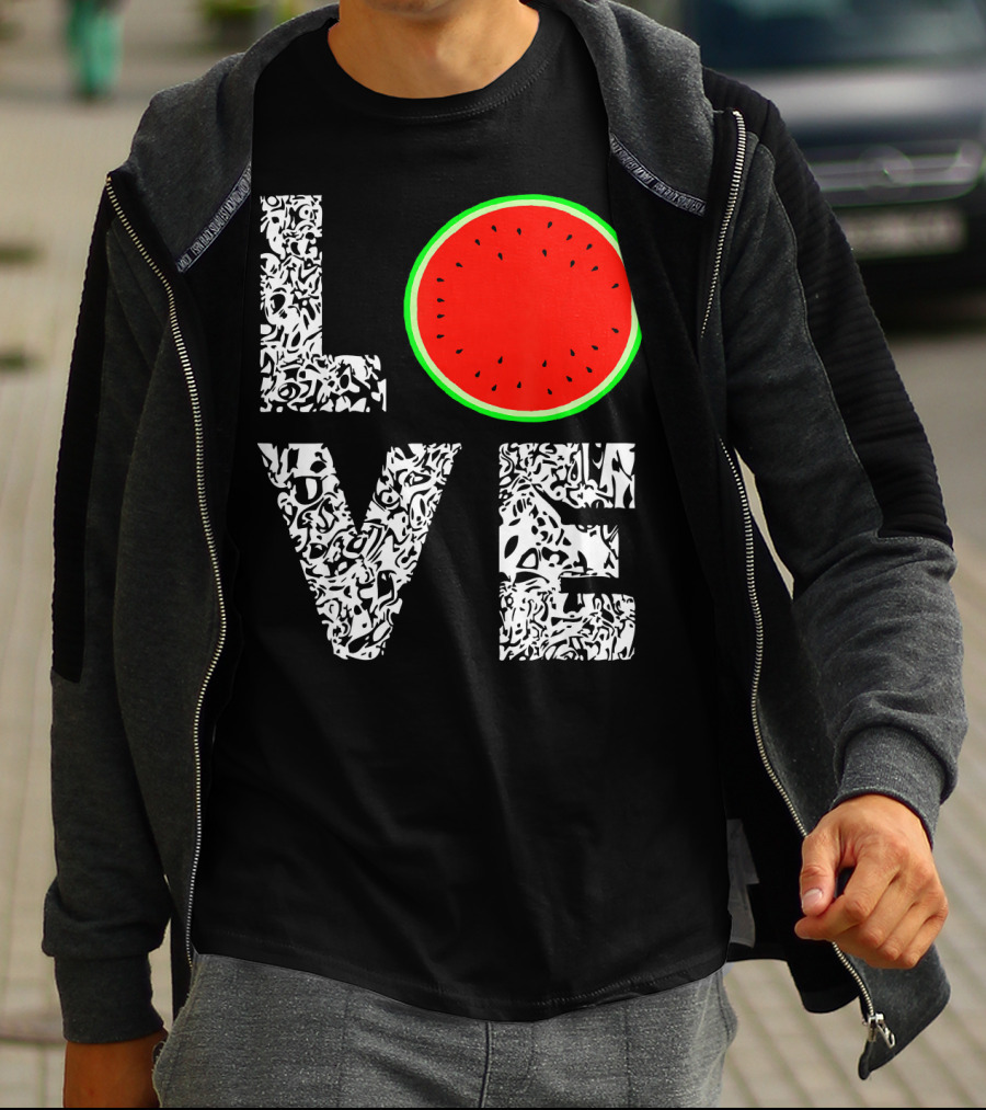 LOVE Watermelon Love Tropical Melon Summer T-Shirt