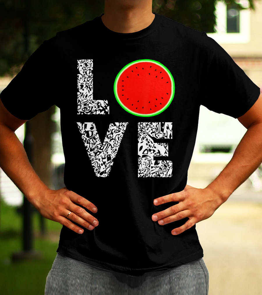 LOVE Watermelon Love Tropical Melon Summer T-Shirt