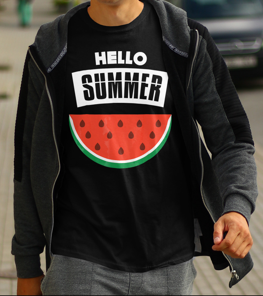 Hello Summer Watermelon Slice T-Shirt