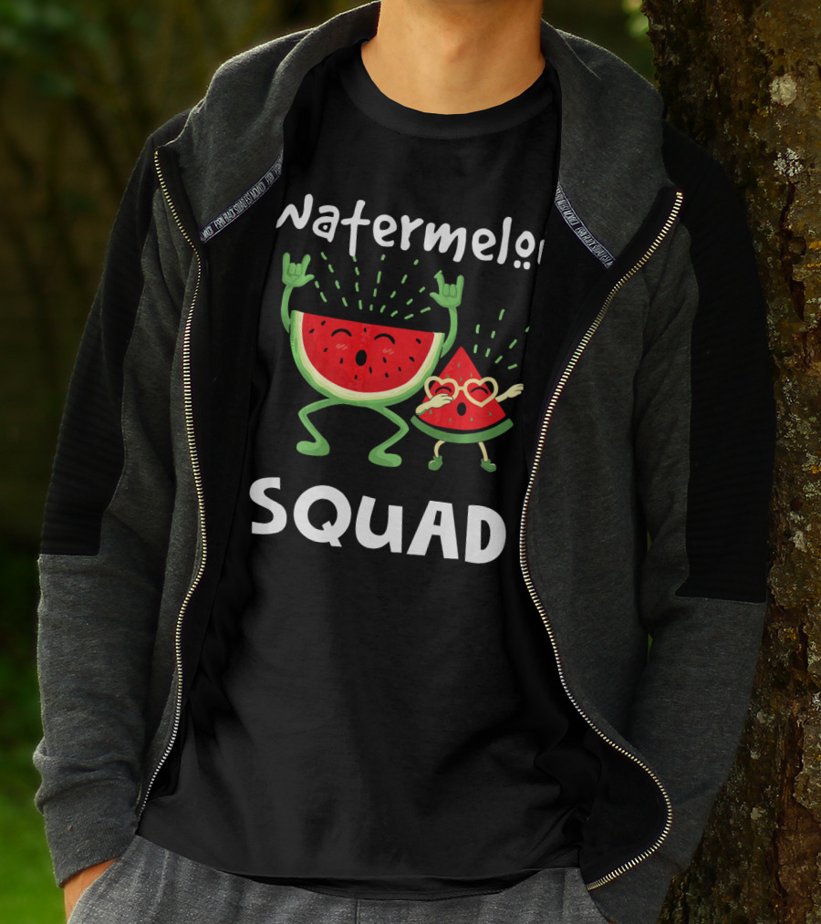 Watermelon Squad Funny Party Characters T-Shirt