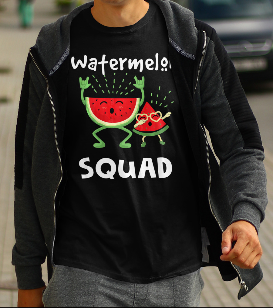 Watermelon Squad Funny Party Characters T-Shirt