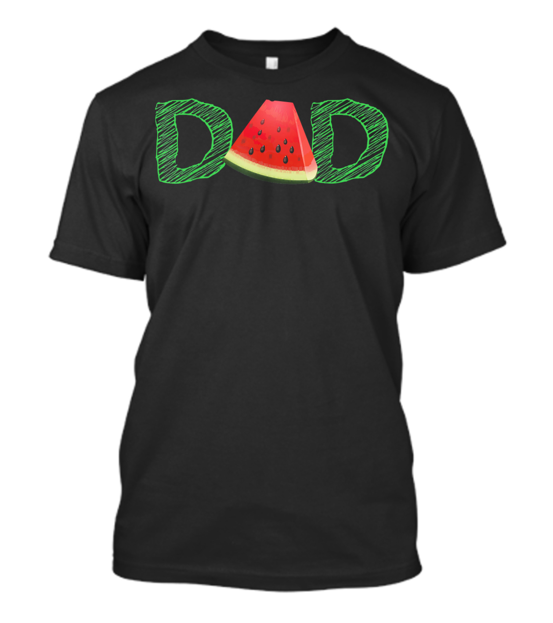 Dad Watermelon Tropical Summer Fun T-Shirt