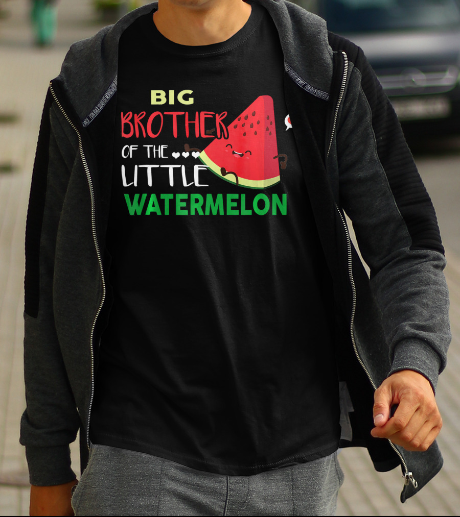 Big Brother Of The Little Watermelon Birthday Fun T-Shirt