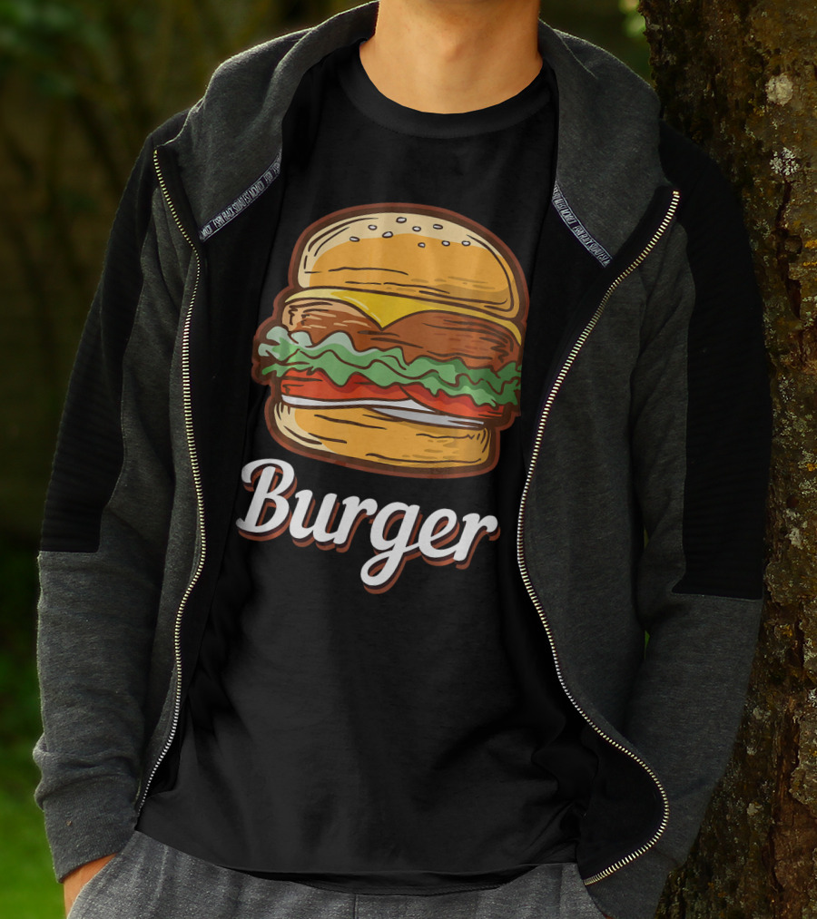 Burger Food Hamburger Cheeseburger Fast Burger T-Shirt