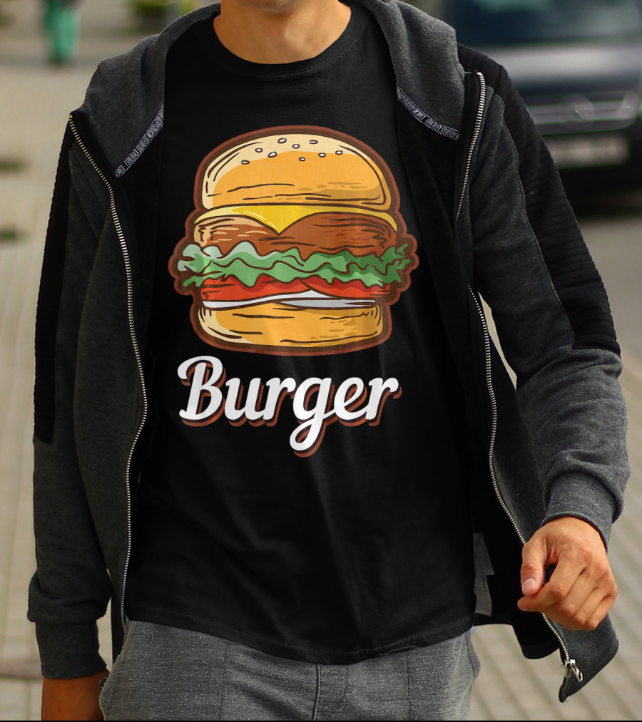 Burger Food Hamburger Cheeseburger Fast Burger T-Shirt