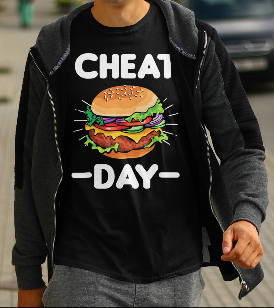 Cheat Day Funny Cheeseburger Ham T-Shirt