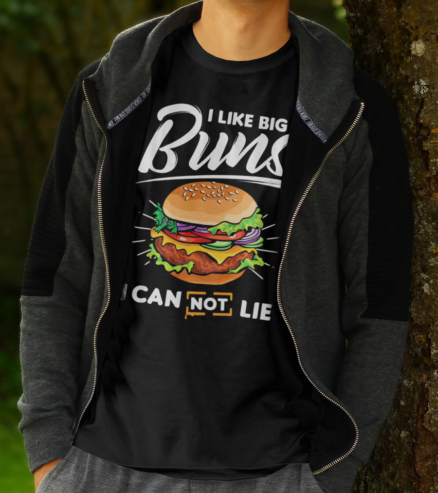 I Like Big Buns I Can Not Lie Hamburger T-Shirt