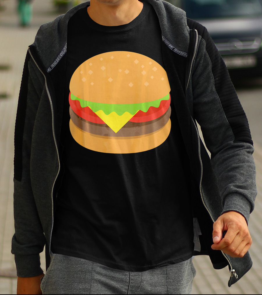 Hamburger Cheeseburger Emoji Emoticon Icon Burger T-Shirt