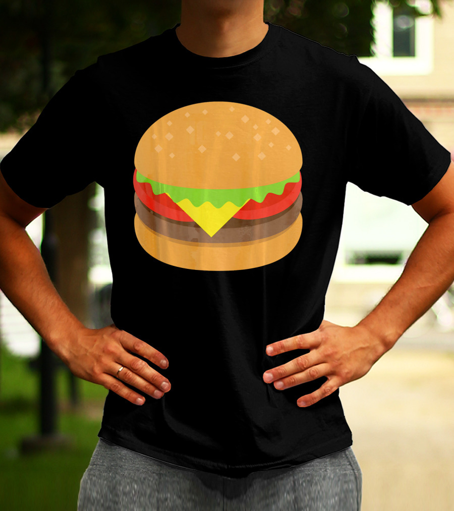 Hamburger Cheeseburger Emoji Emoticon Icon Burger T-Shirt