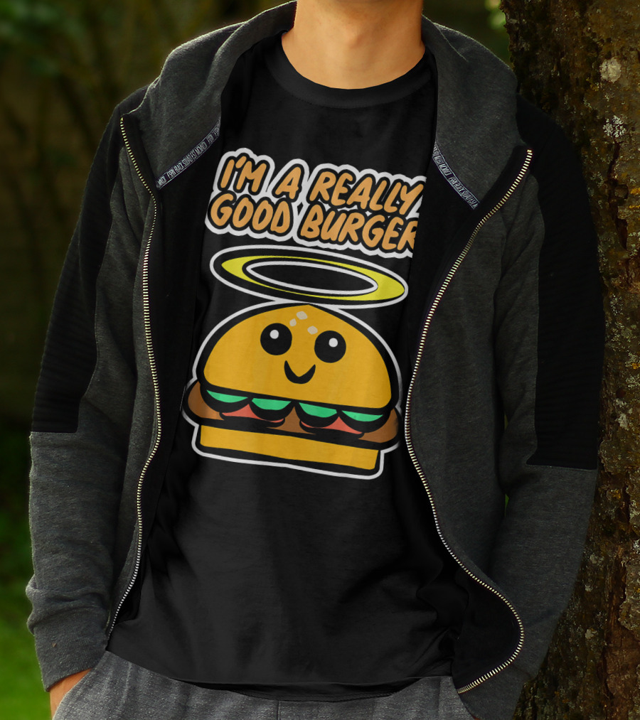 I'm A Really Good Burger Cute Halo Fastfood Cartoon T-Shirt