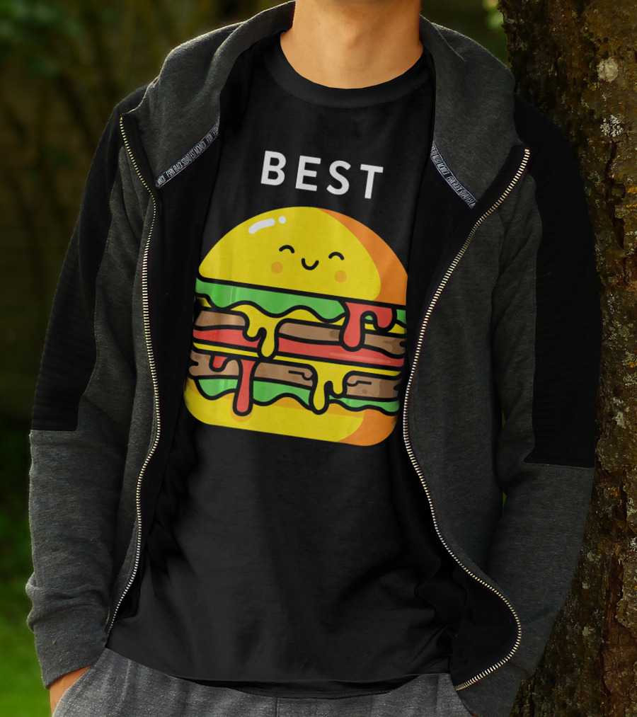 Best Burger Fries Best Friend Matching T-Shirt