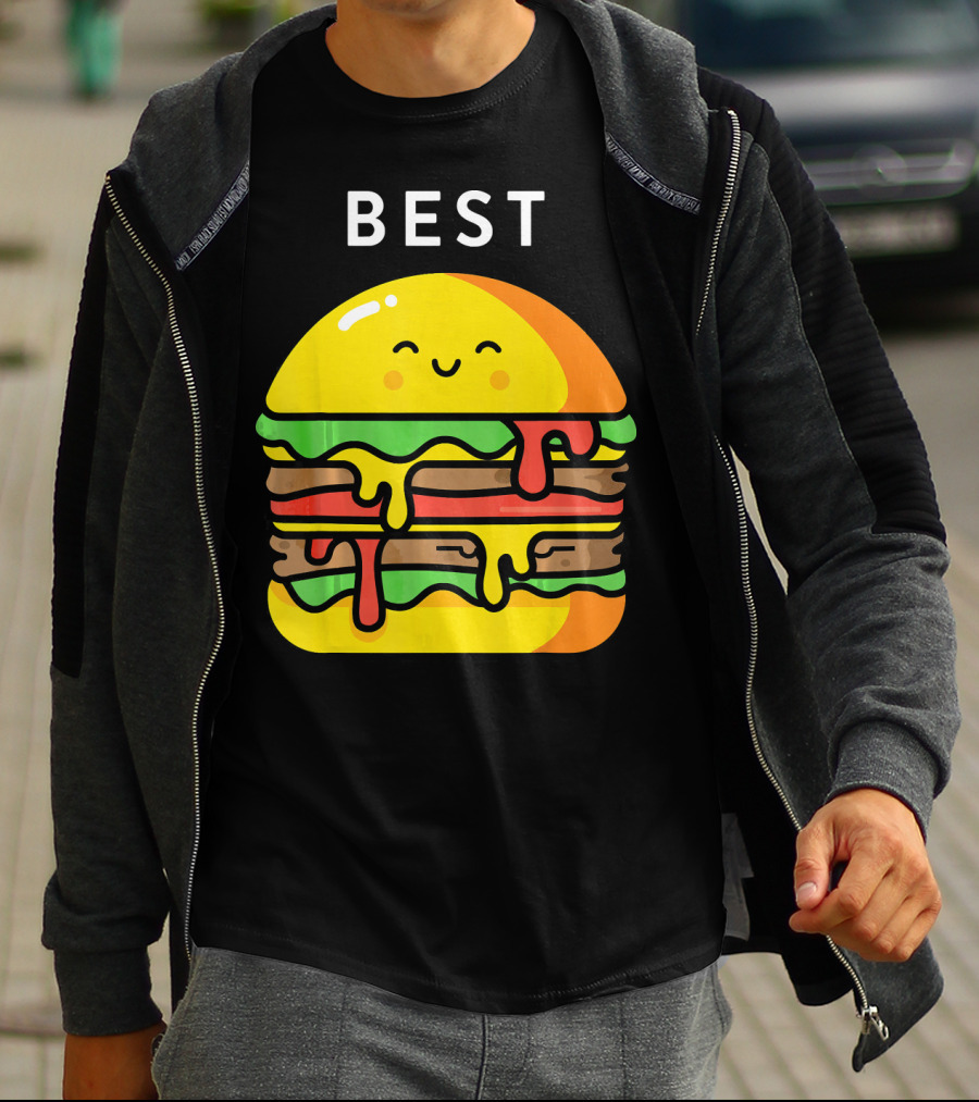Best Burger Fries Best Friend Matching T-Shirt