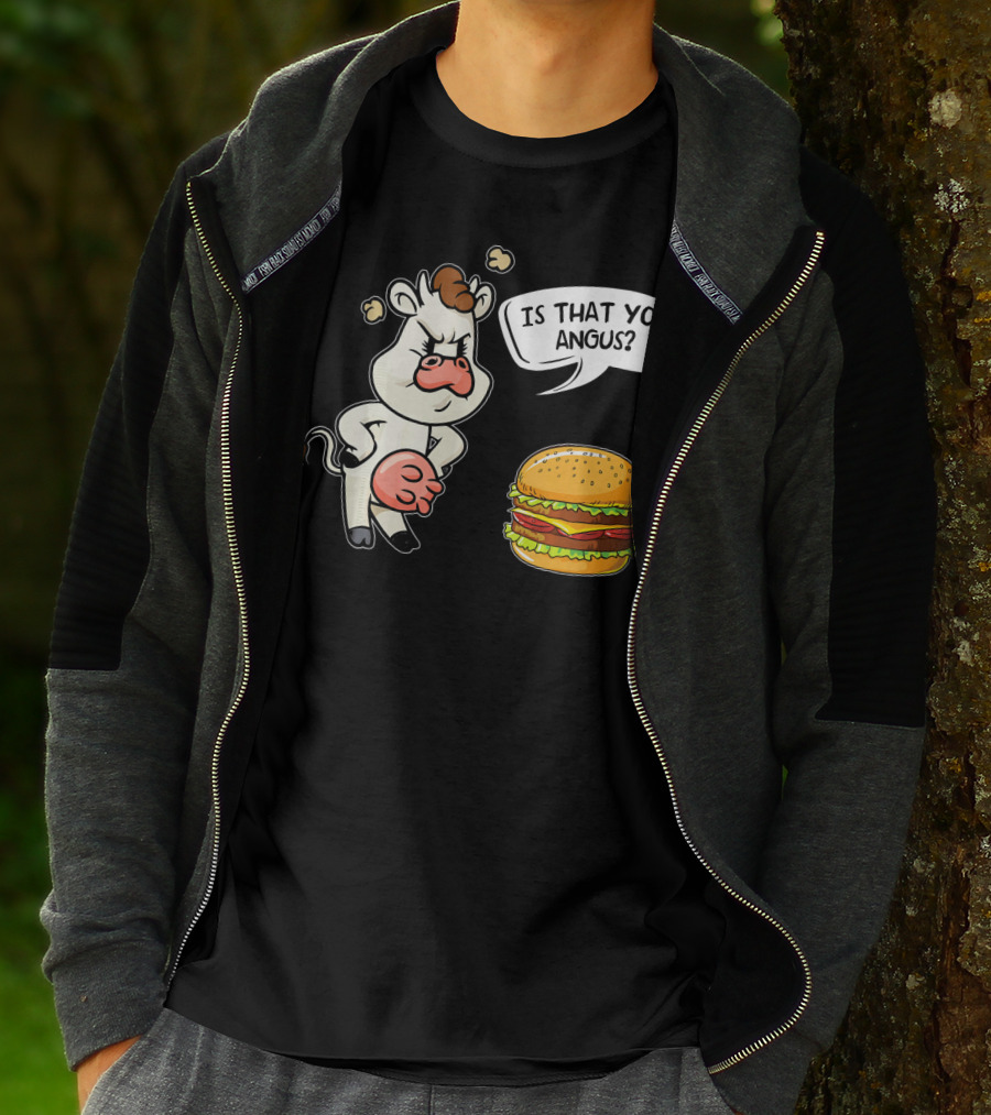 Barbecue Hamburger Is That You Angus Funny Cow Beef T-Shirt
