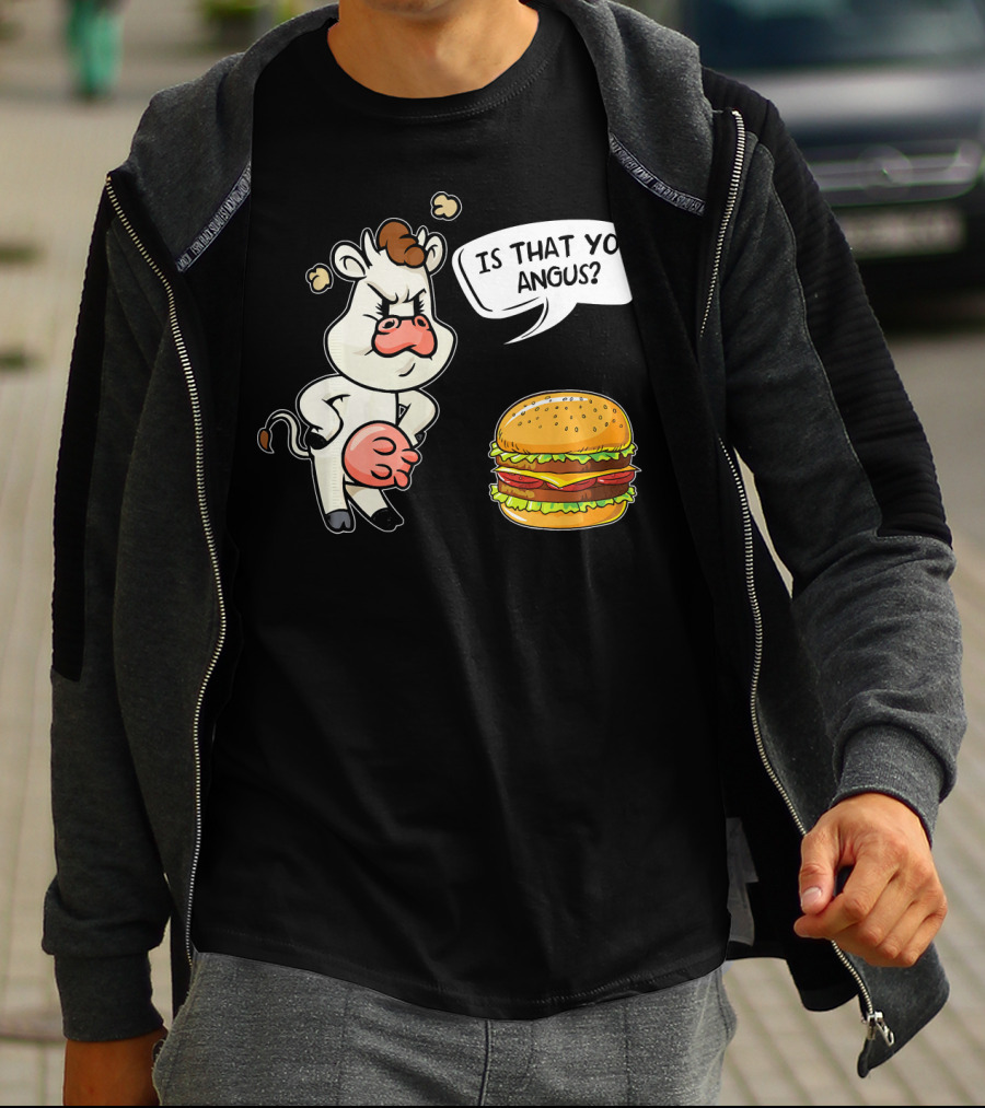 Barbecue Hamburger Is That You Angus Funny Cow Beef T-Shirt