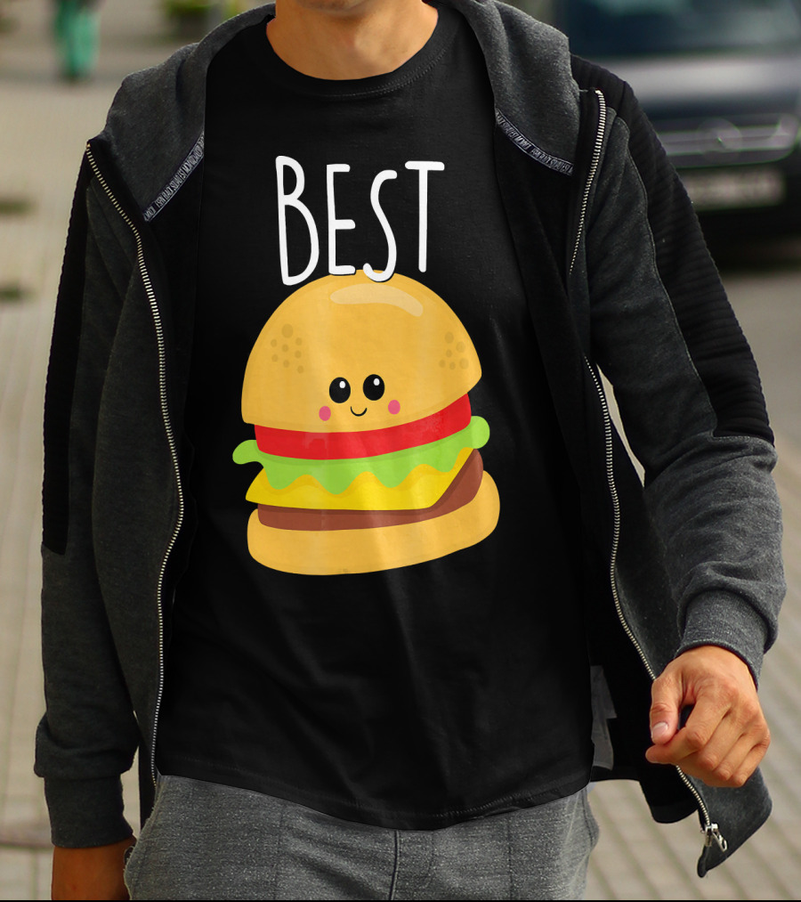 Bestie Cute Food BFF Best Friend Burger T-Shirt