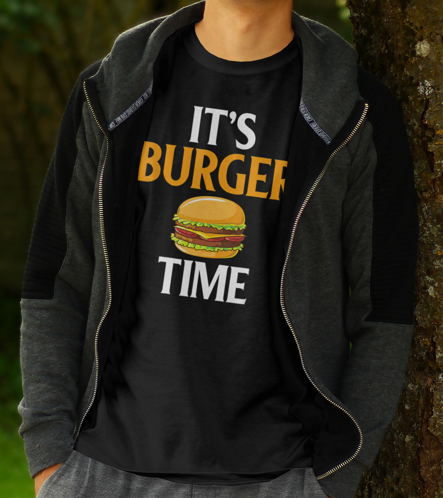 It's Burger Time I Love Fast Food Burger Classic Sandwich Delight T-Shirt