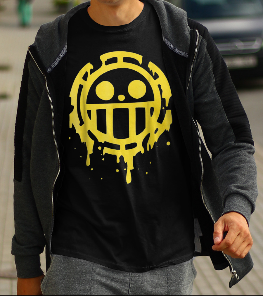 Heart Pirates Trafalgar D. Law Jolly Roger One Piece Crew T-Shirt