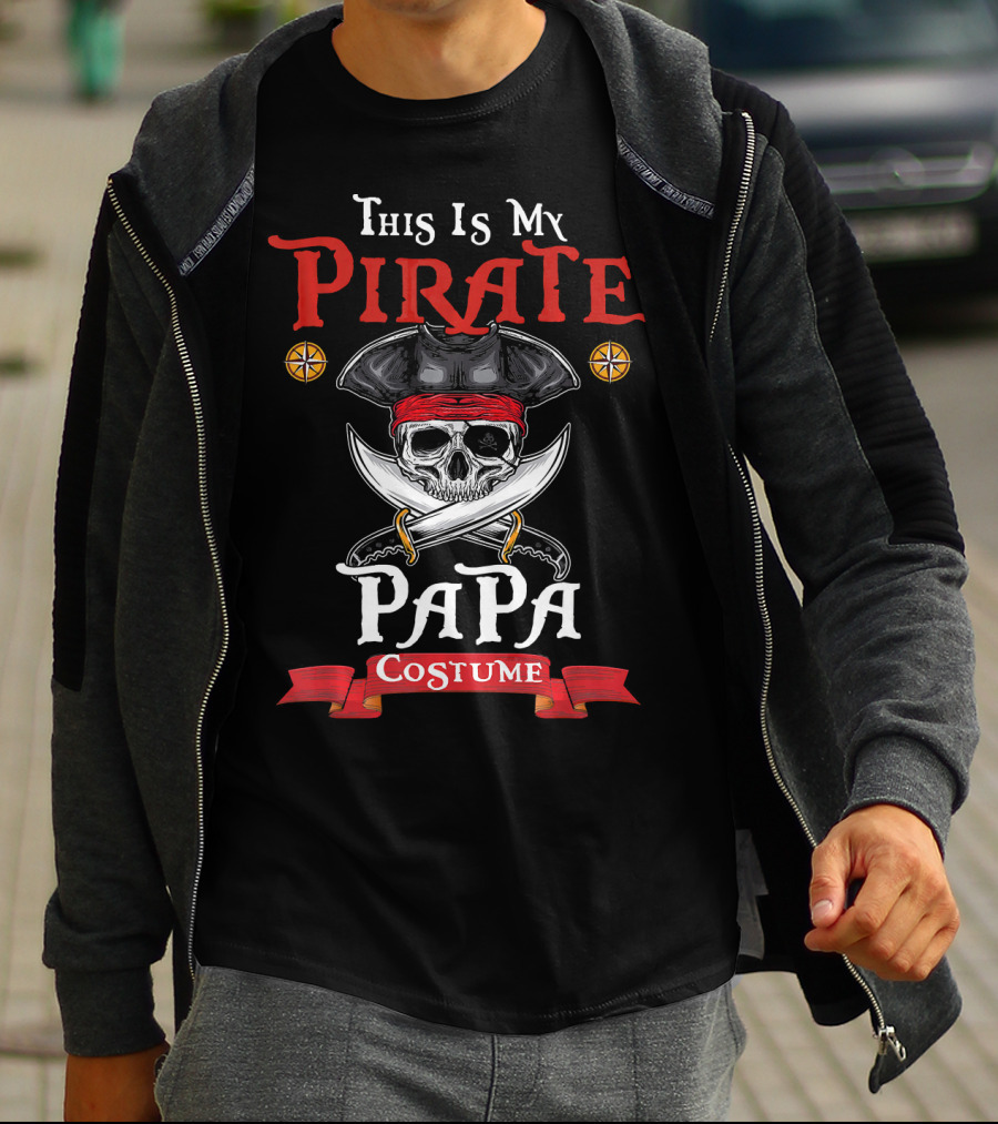 This Is My Pirate Papa Costume T-Shirt