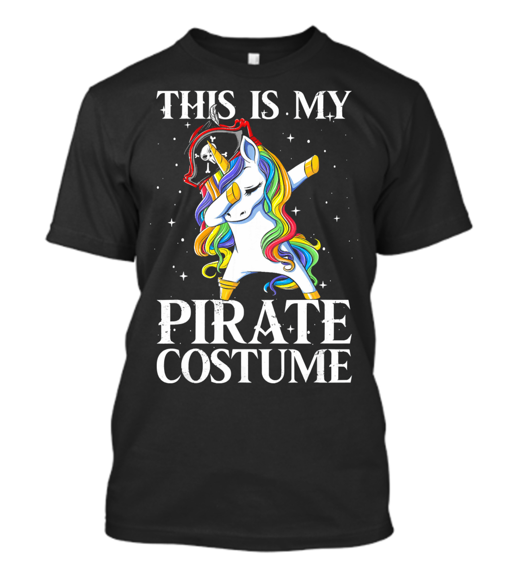 This Is My Pirate Costume Dabbing Unicorn Pirate T-Shirt