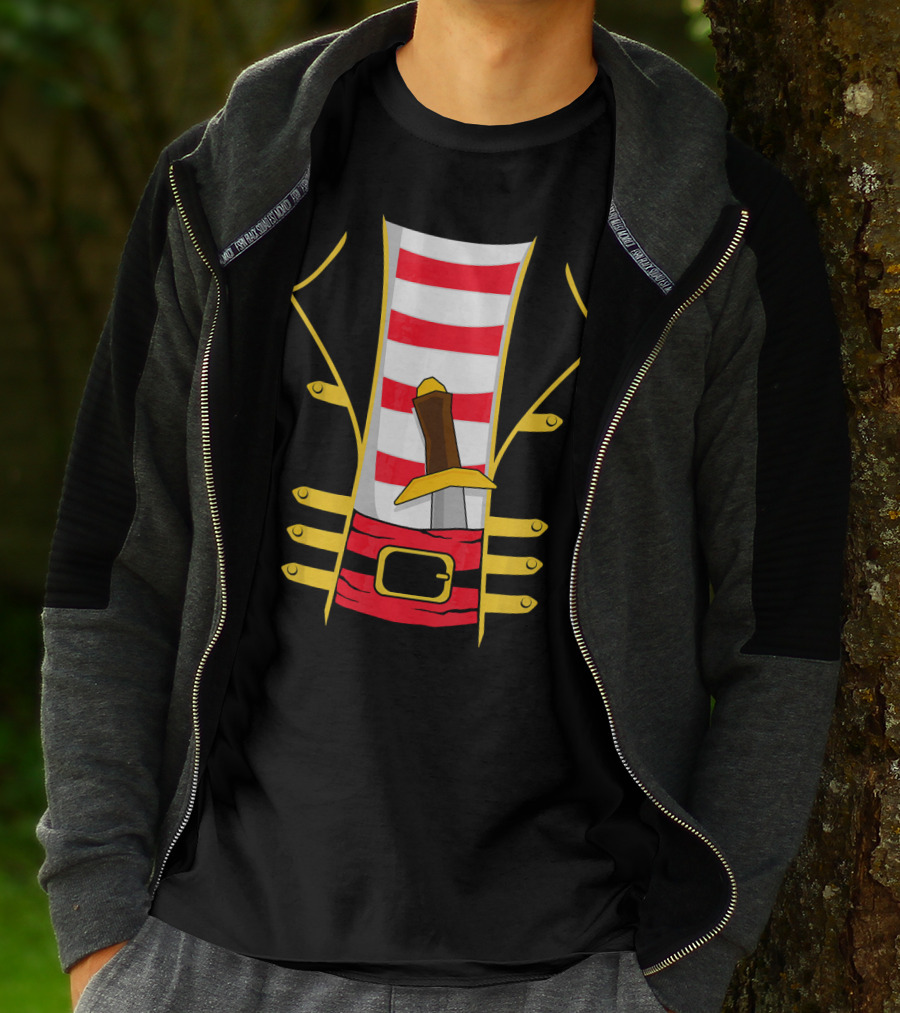 Pirate Outfit With Sword Halloween Costume T-Shirt