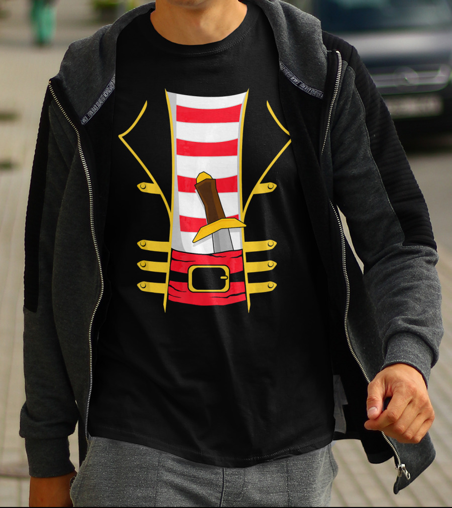 Pirate Outfit With Sword Halloween Costume T-Shirt
