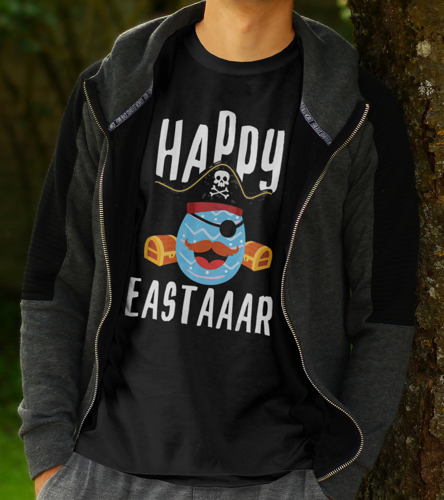 Happy Eastaar Pirate Egg With Treasure Chest T-Shirt