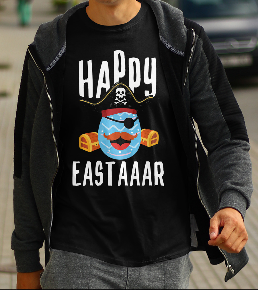 Happy Eastaar Pirate Egg With Treasure Chest T-Shirt