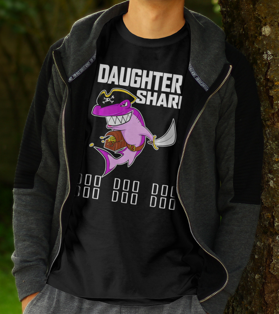 Daughter Shark Doo Doo Doo Pirate T-Shirt