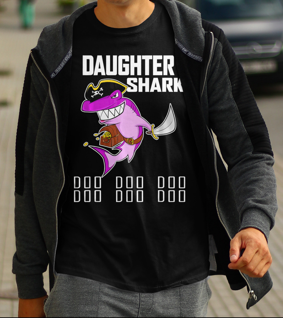 Daughter Shark Doo Doo Doo Pirate T-Shirt